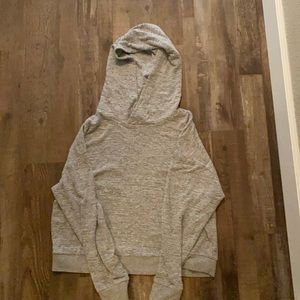 gray hoodie